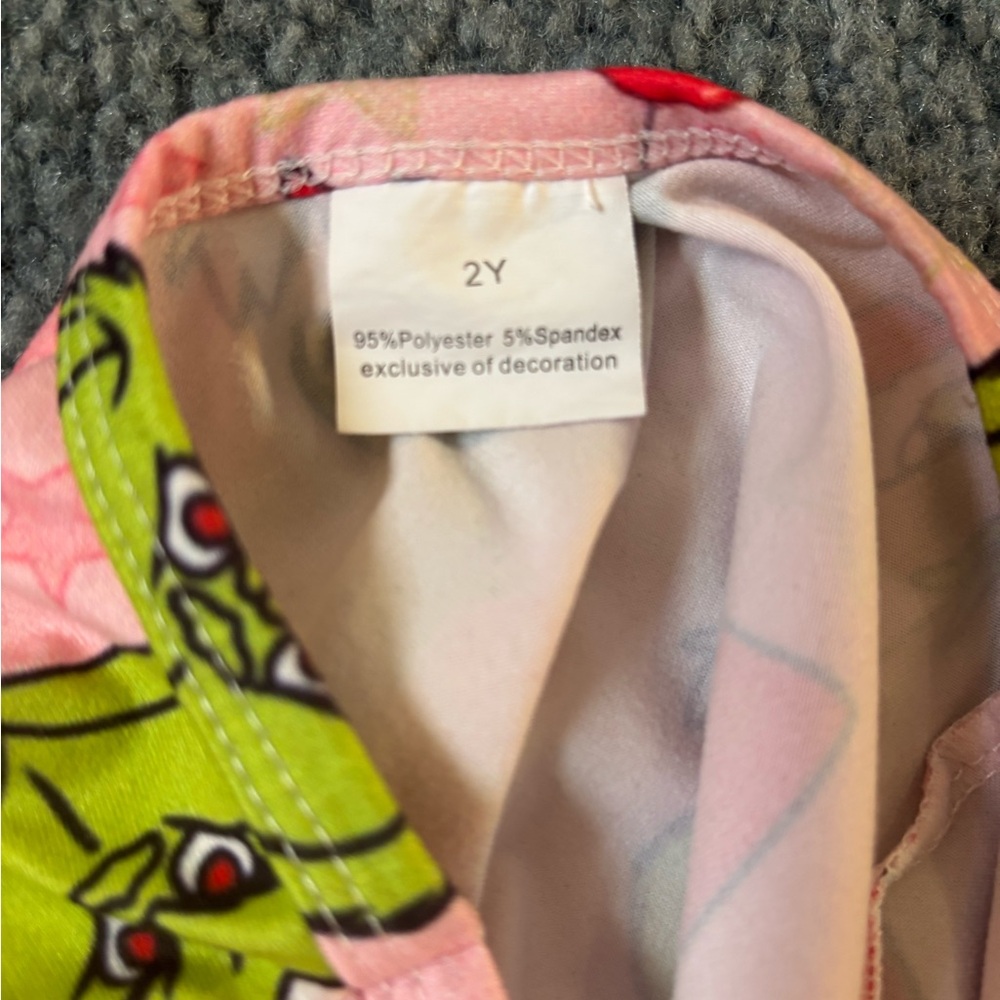 Pink Grinch Santa Dress - Picture 2 of 2